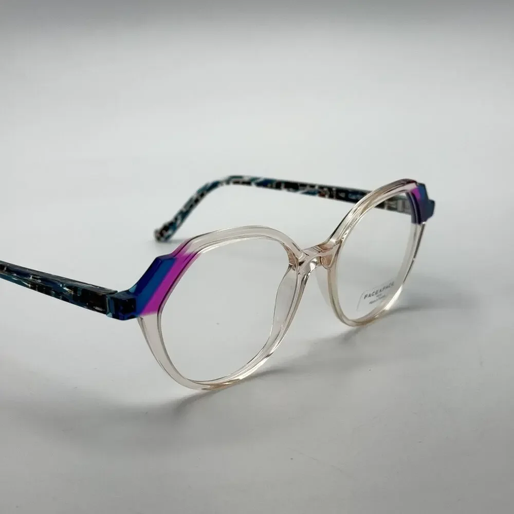 Face a Face Eyeglass Frames MOVES 2 3006 Pink Blush Crystal Frame 52-17-142 NEW